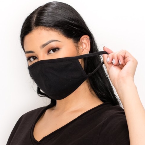 MADE IN USA, Black Unisex Face Mask - Picture 6 of 6